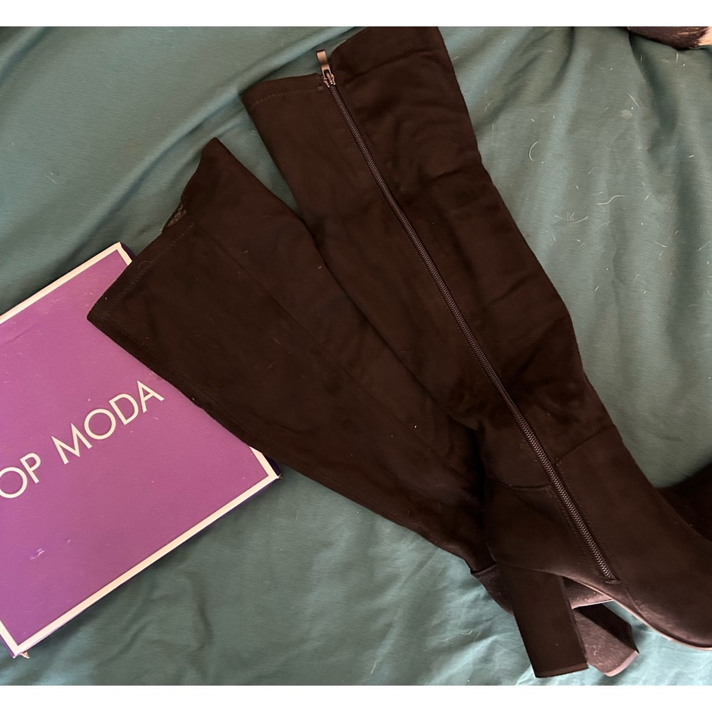 Suede OTK boots!